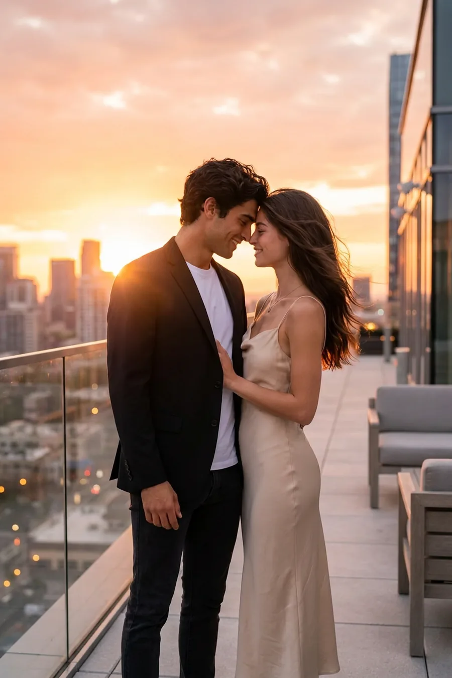 Rooftop Sunset Date template